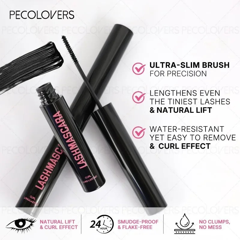 1 Pcs Waterproof and Sweat-proof Black Tube Mascara, Thick Eyelashes, Natural and Long-lasting, Eye Cosmetics, Slender eyelashes
