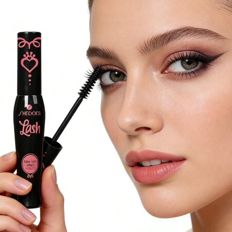 Waterproof eye black, durable formula, not easy to smudge, thick curl, suitable for Halloween makeup, containing plant squalane