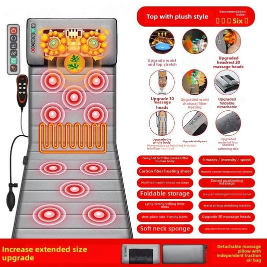 JAIYORL Multifunctional Lumbar Traction Massage Full Body Mattress Cushion