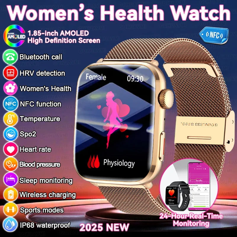 AI Smart Diagnosis Watch HRV PPG Blood Pressure Health Monitor
