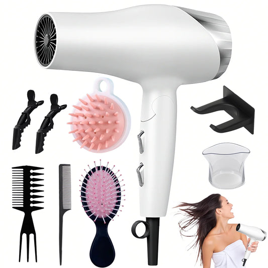 B BEICHEN Foldable Hair Dryer With Diffuser For Curly Hair